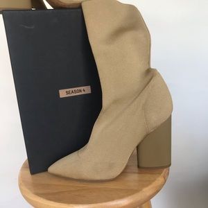 YEEZY SEASON 4 HIGH HEEL SOCK BOOTS
